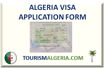ALGERIA VISA APPLICATION FORM